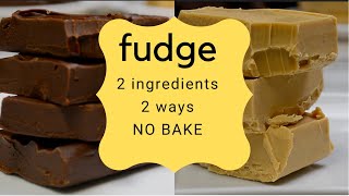 2Ingredient Fudge  SUPER EASY  2 recipes 2 ingredients each  Crumbs and Confetti with Diana [upl. by Adnohsek]