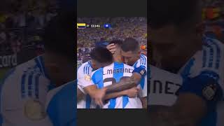 lauturo Martinez goal vs Colombia Copa America final ❤️ [upl. by Annorah214]