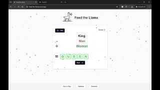 Feed the Llama  Playful way of exploring LLM semantics [upl. by Adnuahsar]