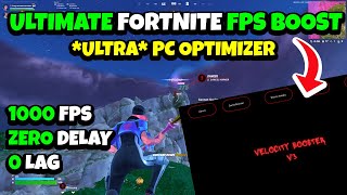 ULTIMATE FREE Fortnite FPS BOOST Tool🔧Boost Fps Lower Input Delay amp Latency [upl. by Riek]