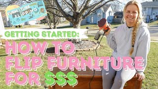 How to Get Started Flipping Furniture for Profit  Side Hustle  FURNITURE FLIPPING TEACHER [upl. by Sotsirhc]