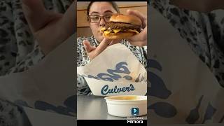 Trying Culvers For The First Time fypシ゚viral food review culvers [upl. by Annoval]