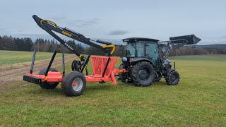 TYM Serie 3  Branson 5025 Allrad Traktor mit Frontlader Vorstellung mit KTS Rückewagen [upl. by Nuj]