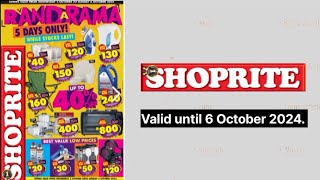 shoprite specials for this weekend valid until 6 October 2024 [upl. by Margaux]