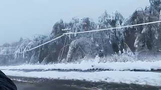 Snow around KZN in Glencoe Ixopo and Ladysmith in South Africa today [upl. by Ettelrats]