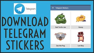 How to Download Telegram Stickers 2021 [upl. by Ealasaid]