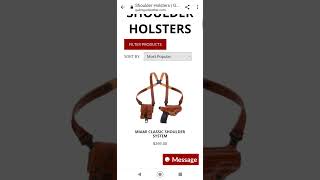 Shoulder holster from Galco daily deal of the day holsters galco tacticalgear [upl. by Elatsyrk]