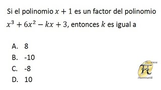 Aplicación de la división sintética  Examen de Admisión Universidad Nacional de Colombia [upl. by Ventre]