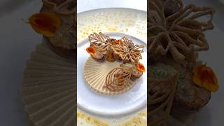 Panna cotta salata ai finferli 🍄🍂 food chef short [upl. by Whallon296]