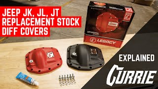 CURRIE STOCK REPLACEMENT DIFF COVERS FOR JEEP JK JL AND GLADIATOR  EXPLAINED [upl. by Nosliw]