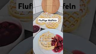 Fluffige Waffeln 🤍🧇 einfachbacken Waffeln waffelrezept backen [upl. by Acinat]