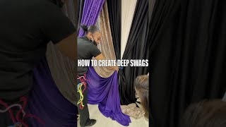 How To Create A Stunning Backdrop Swag Look  Backdrop Techniques [upl. by Suckram]