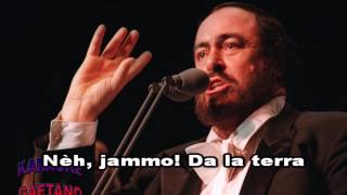 Luciano Pavarotti Funiculi funicula Karaoke [upl. by Brietta646]