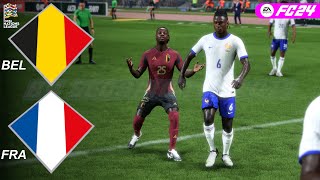 Belgio Vs Francia  UEFA Nations League 2025  FC 24 UNL MOD [upl. by Napier]