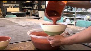 62 Learning Carefully Glazing Bowls with HsinChuen Lin [upl. by Eric]