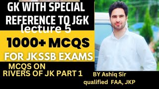 MCQS on Rivers of JampK Part Ist for all examsindia jkssb jkp education ssc upsc jpsc [upl. by Htebarual]