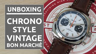 UNBOXING Geckota Chronotimer  chronographe mécaquartz style années 70 [upl. by Phares498]