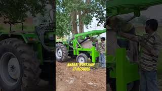 Indo farm tractor 3055 NV Gmesh pole erection machine 2ds machine Bharat workshop 9718658086 [upl. by Nwahsel]