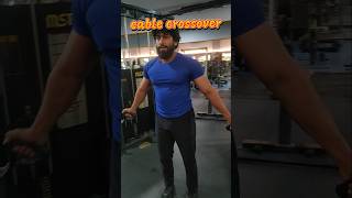 HOW TO DO CABLE CROSSOVER CHEST WORKOUTyoutubeshorts trindingshorts cablechest [upl. by Lipp]