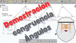 Cómo demostrar que dos ángulos son congruentes [upl. by Aser]