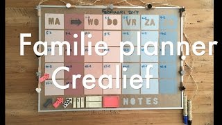 Familie planner whiteboard kalender voor het hele gezin zelf knutselen maken DIY [upl. by Binetta]