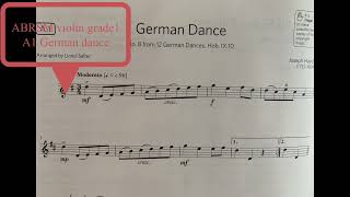 ABRSM Violin Grade 1 A1 German Dance piano accompaniment [upl. by Oker]