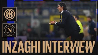 LINTERVISTA DI SIMONE INZAGHI  INTER 11 NAPOLI 🎙️⚫🔵 [upl. by Nogaem]