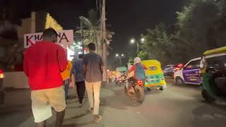 Marathahalli bridge to Vinayaka theatre 4K Marathahalli Bangalore  Walk In The Streets [upl. by Aiket]