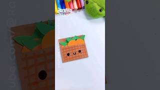 Haz un bloc de notas divertido 🍊 shorts viral diy [upl. by Kleper744]