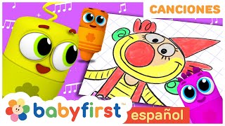 Cabeza Hombros Rodillas y Pies  Canciones Infantiles de Ejercicios en Español  BabyFirst Español [upl. by Eibrab]