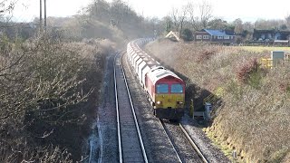 Trains On The BampH Around Pewsey 200123  4K [upl. by Llatsyrc]