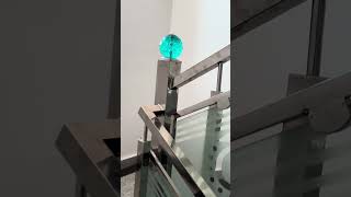 Steel railing Steel glass railing new design steeldesign shortvideo viralvideo [upl. by Danica422]