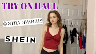 TRY ON HAUL  Stradivarius Shein [upl. by Ursola]