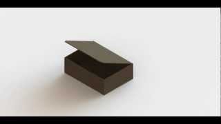 SolidWorks Box Fold Animation [upl. by Arratal]