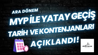 MYP İLE YATAY GEÇİŞ TARİHLERİ VE KONTENJANLARI AÇIKLANDI [upl. by Aneleiram484]