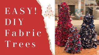 Easy DIY Fabric Holiday Trees [upl. by Abrahams]