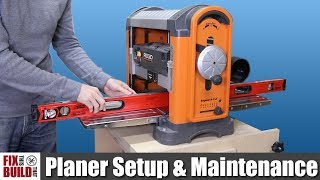 How to Use a Planer  Setup amp Maintenance [upl. by Lilybelle]