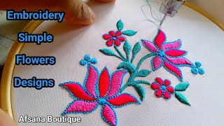 Latest beginner embroidery designs  normal machine embroidery  Afsana Boutique [upl. by Cianca154]