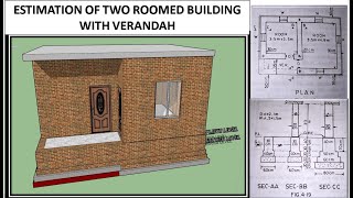 Estimation Of Two Roomed Building With Verandah MChakraborti  In Nepali [upl. by Nwaf422]