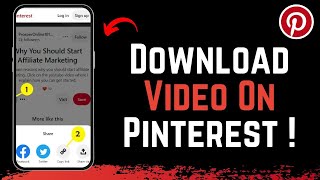 How To Download Pinterest Video [upl. by Evetta]