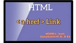 a href tag in HTML tamil [upl. by Batchelor]