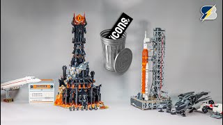 LOTR Baraddûr amp NASA Artemis SLS and why the LEGO Icons theme should be discontinued [upl. by Gene]