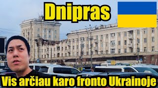 Važiavau į Rytų Ukrainos miestą Dnipras Ukraina Truputį bijojau [upl. by Partan]