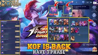 KOF EVENT 2024  HAVE 3 PHASE GET 48 TOKENS UPGRADE KOF EVENT  MLBB [upl. by Genie]