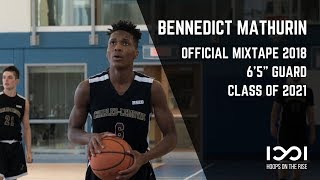 MOST DOMINANT GUARD IN CLASS 2021 Bennedict Mathurin 65quot GUARD  Official Mixtape 2018 [upl. by Sosthina866]