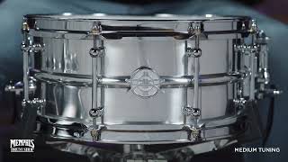 Dunnett Classic 14x65 Model 2N Modelling Aluminum Double Brass Snare Drum 65142NMALDB [upl. by Aliam733]