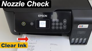 Epson ET 2720 Clogged Nozzle Check amp Cleaning [upl. by Elegna]