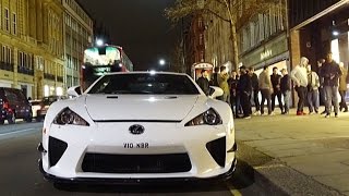 London SuperCars March 2017  Lexus LFA Veryon La Ferrari Mclaren P1 [upl. by Aisereht]