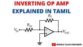 Inverting Op Amp  Operational Amplifier  Explained in Tamil  Middle Class Engineer [upl. by Dallas]