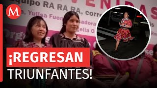 Mujeres Rarámuris comparten su experiencia de participar en carrera de 540 km en EU [upl. by Willabella164]